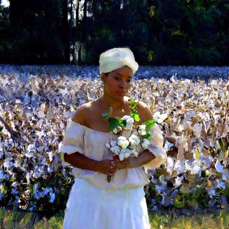 Kelly Jackson, Founder-Photo by Betty Metoyer Roque and digital painting by George N. Balthazar