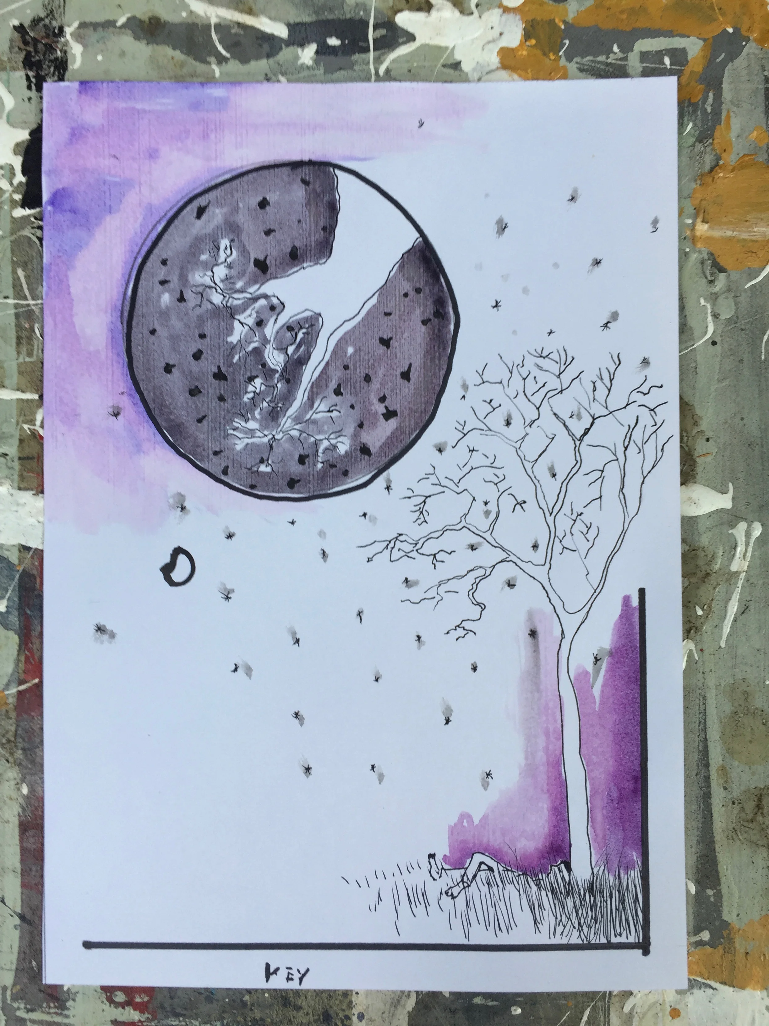 Purple Drawing
