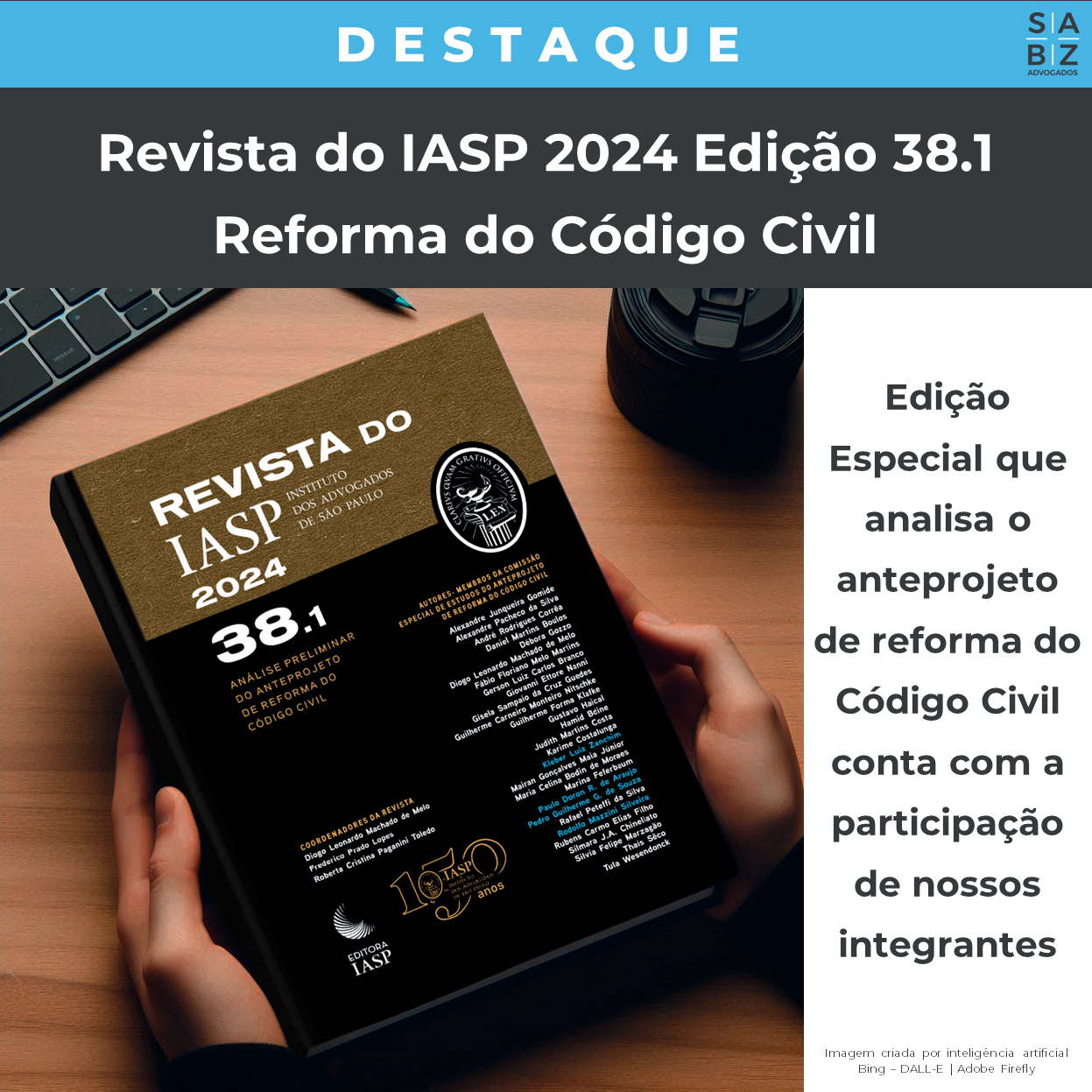 Destaque - Revista do IASP 2024 Edição 38.1 Reforma do Código Civil