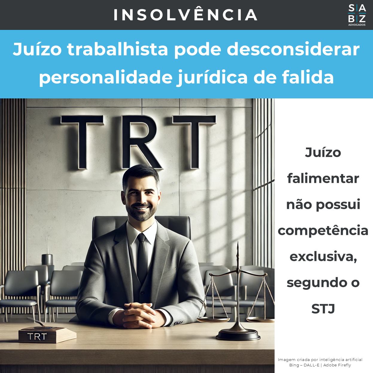 Insolvência  - Juízo trabalhista pode desconsiderar personalidade jurídica de falida