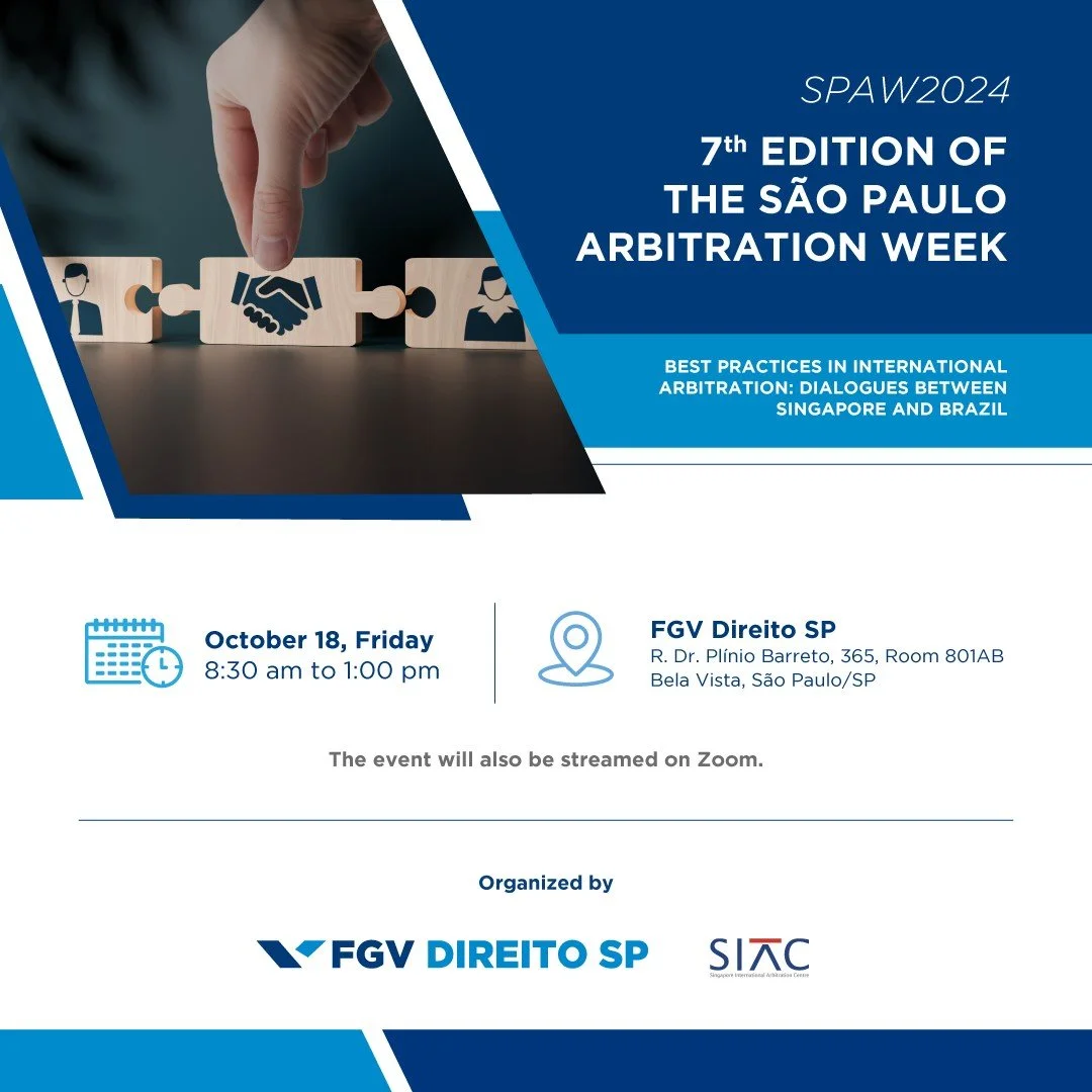 Evento - 7ª edição da São Paulo Arbitration Week (SPAW 2024)