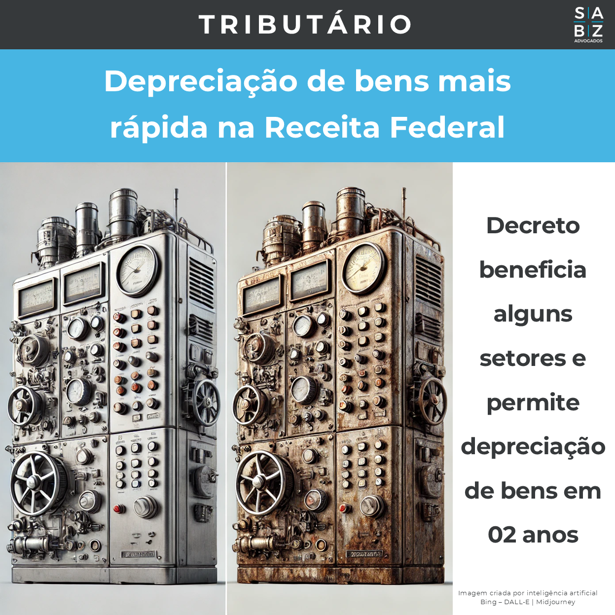 Tributário - Depreciação de bens mais rápida na Receita Federal