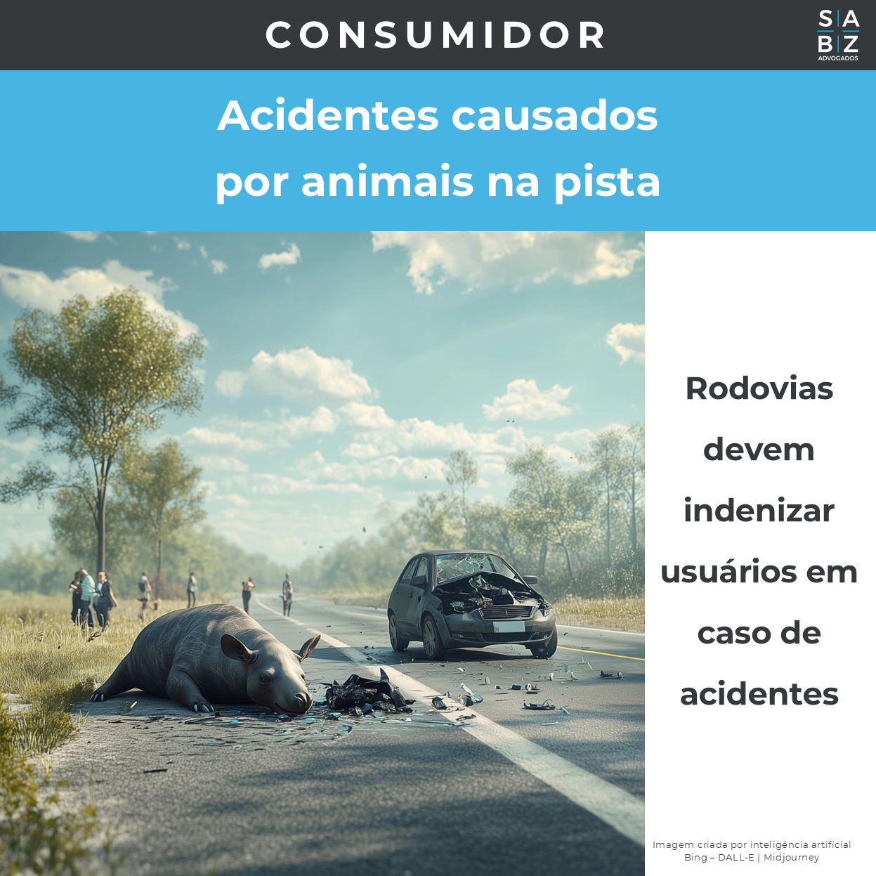 Consumidor - Acidentes causados por animais na pista