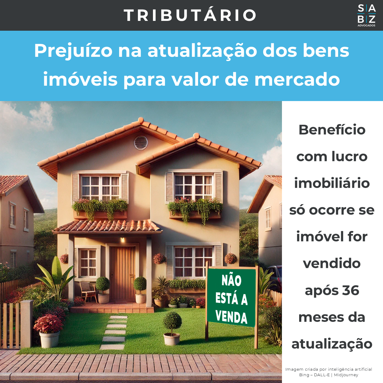 Tributário - Prejuízo na atualização dos bens imóveis para valor de mercado
