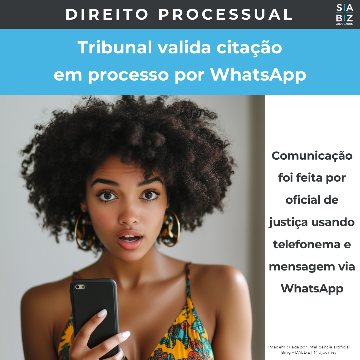 Direito Processual - Tribunal valida citação em processo por WhatsApp