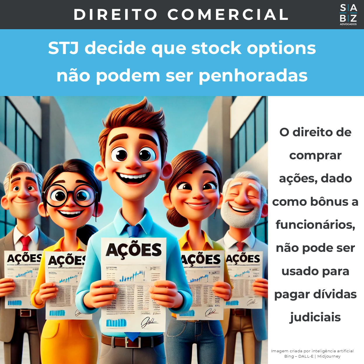 Direito Comercial - STJ decide que stock options não podem ser penhoradas