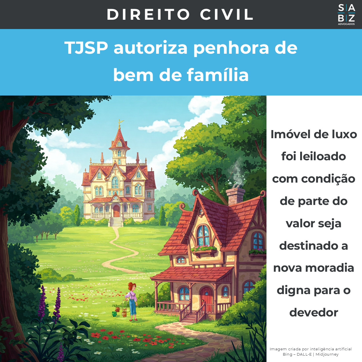 Direito Civil - TJSP autoriza penhora de bem de família
