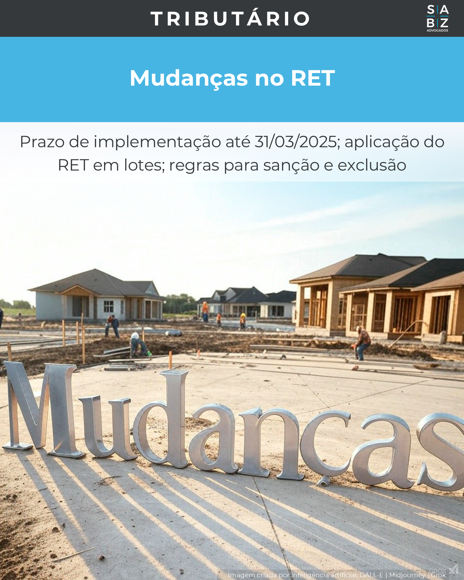 Tributário - Mudanças no RET