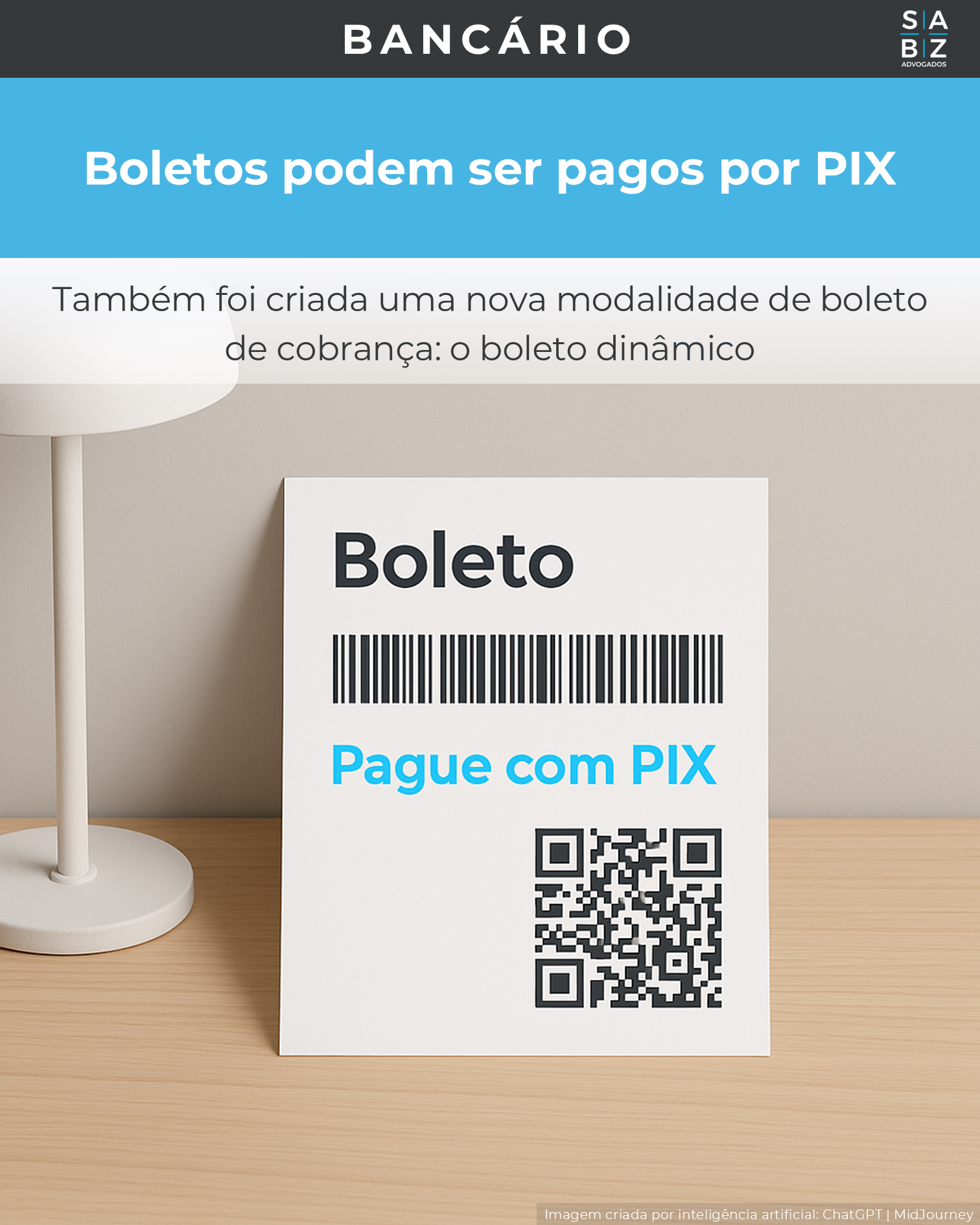 Bancário - Boletos podem ser pagos por PIX