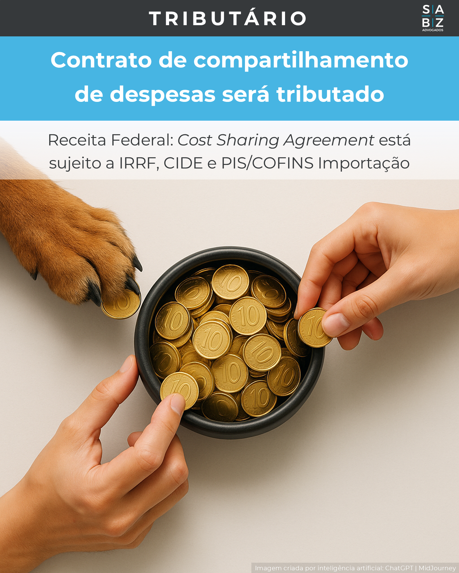 Tributário - Contrato de compartilhamento de despesas será tributado