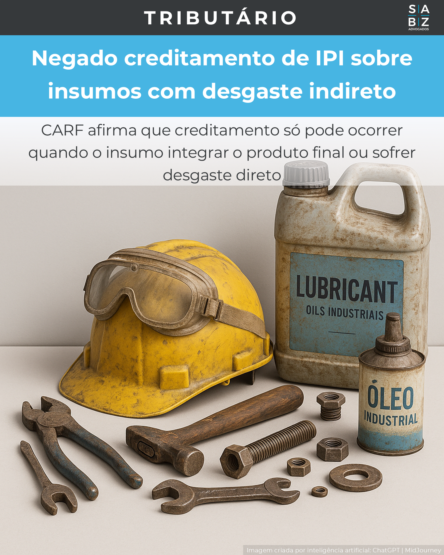 Tributário - Negado creditamento de IPI sobre insumos com desgaste indireto