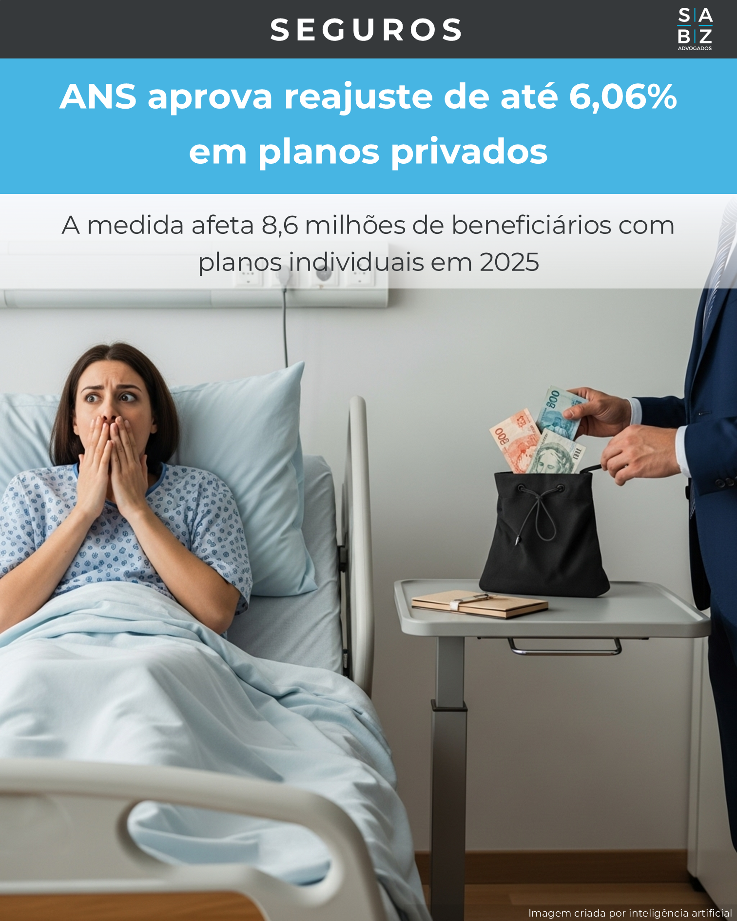 Seguros - ANS aprova reajuste de até 6,06% em planos privados