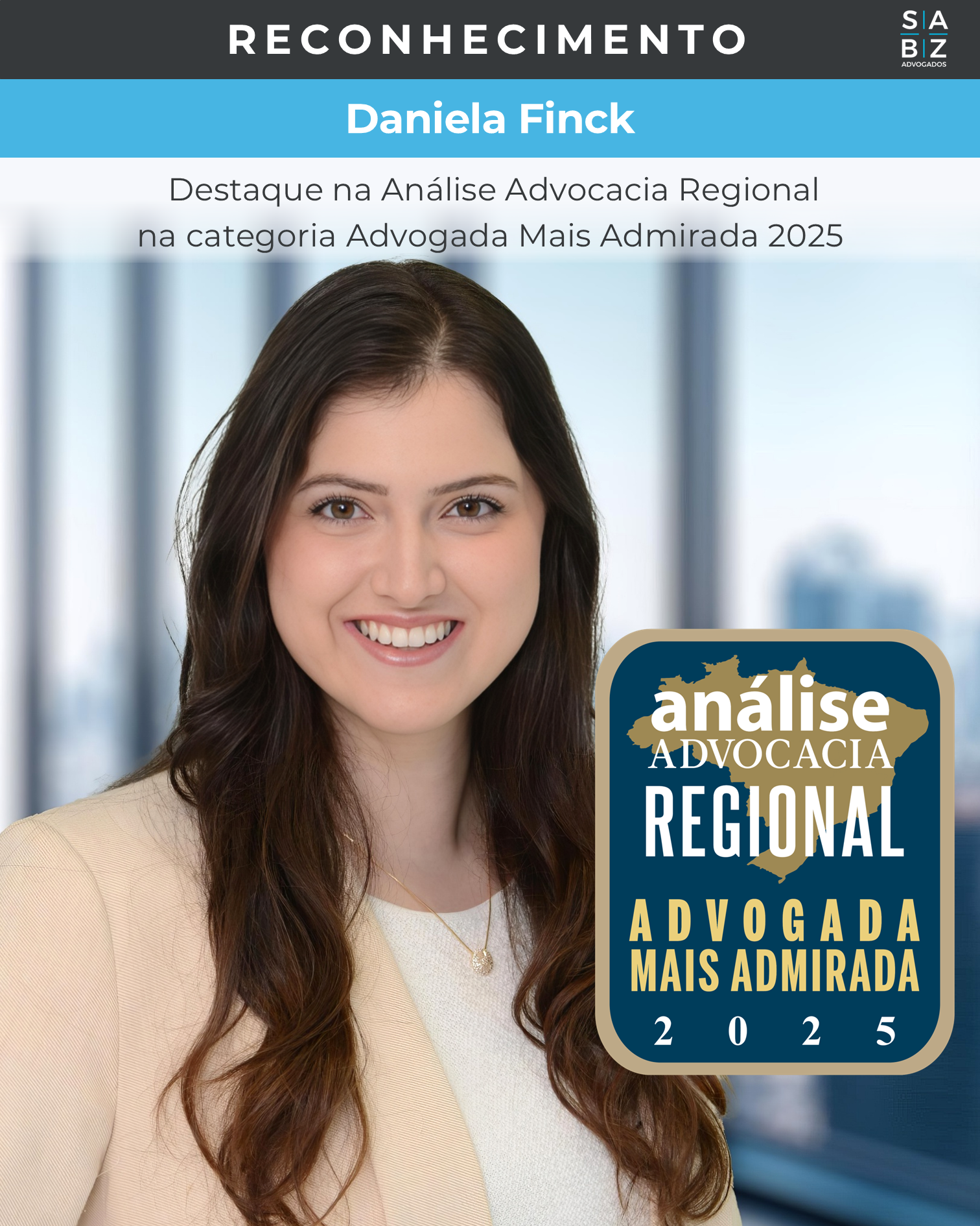 Daniela Finck |  Análise Advocacia Regional 2025