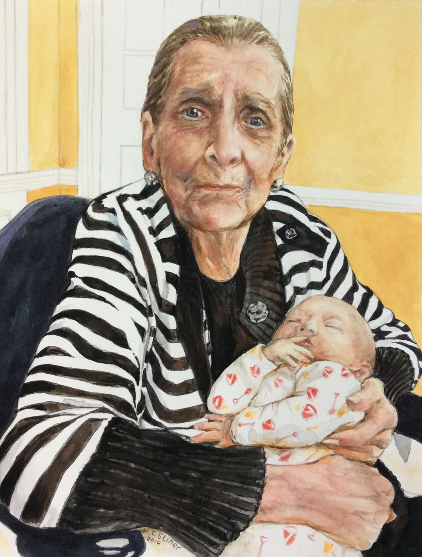 The great grandchild (portrait of the artist's mother) - MC Stiner