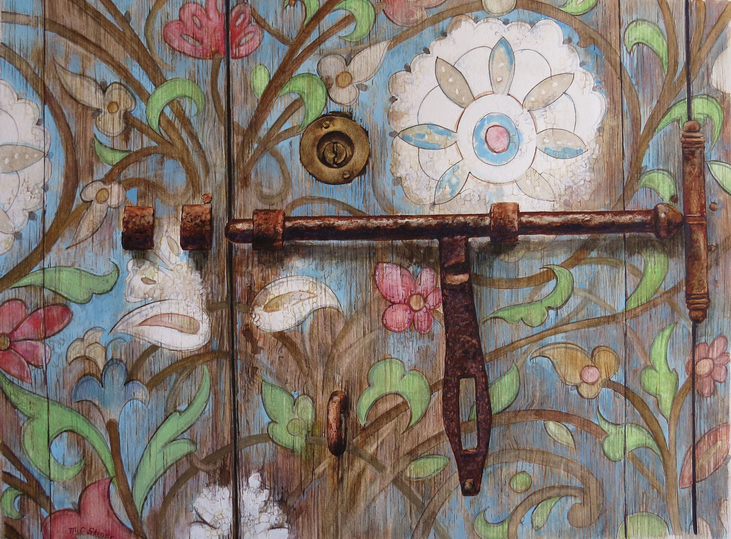 Blue Moroccan door - MC Stiner