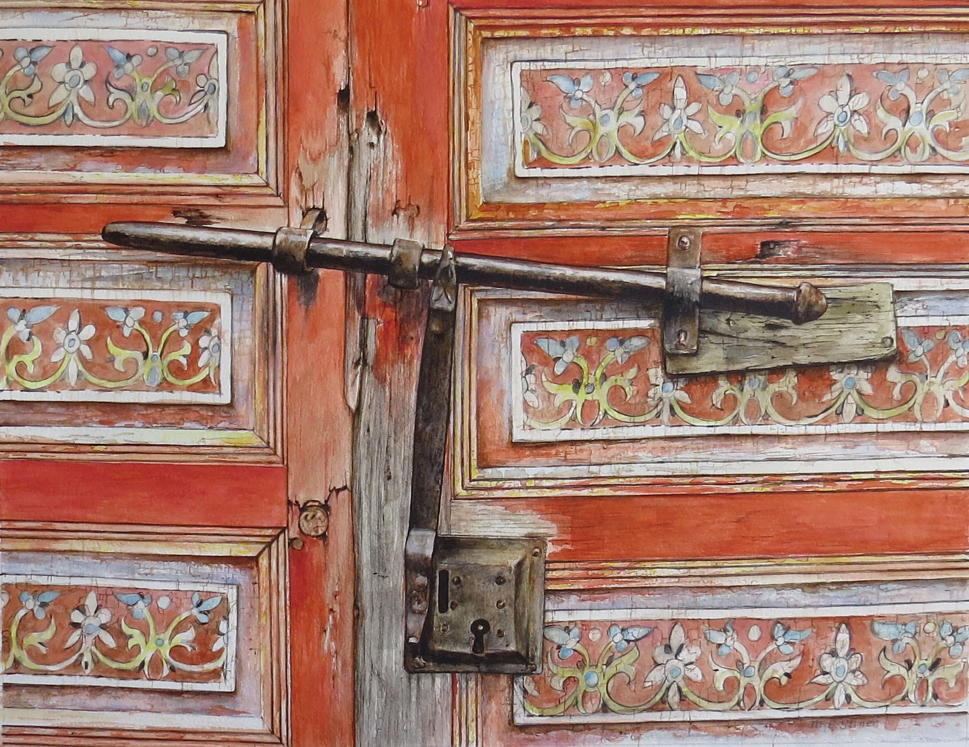 Red Moroccan door - MC Stiner