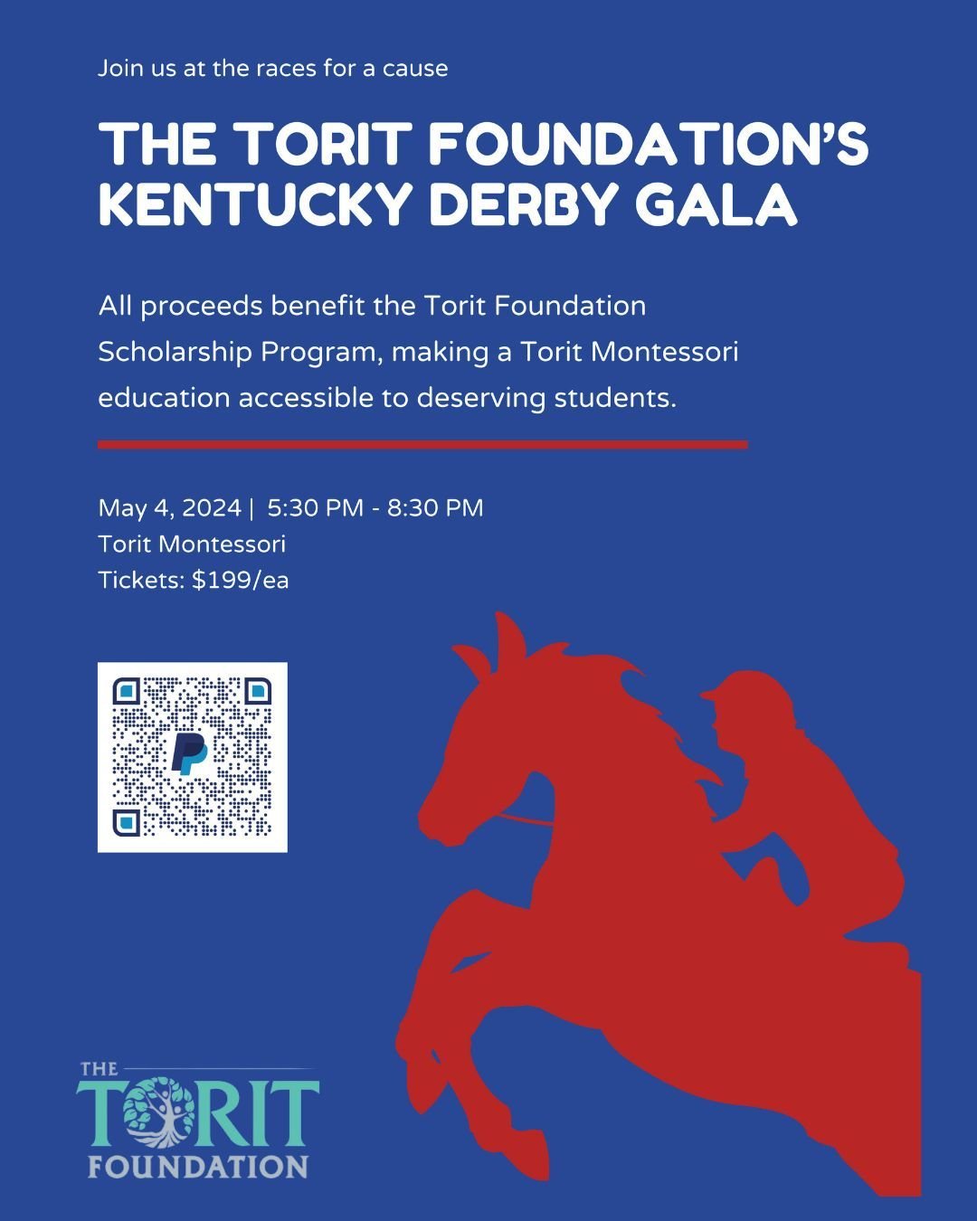 ✨ Tickets are on sale now for the Torit Foundation Kentucky Derby Gala! ✨ Join us for juleps and community for a good cause. All proceeds benefit the Torit Foundation Scholarship Program, making a Torit education accessible to deserving students and 