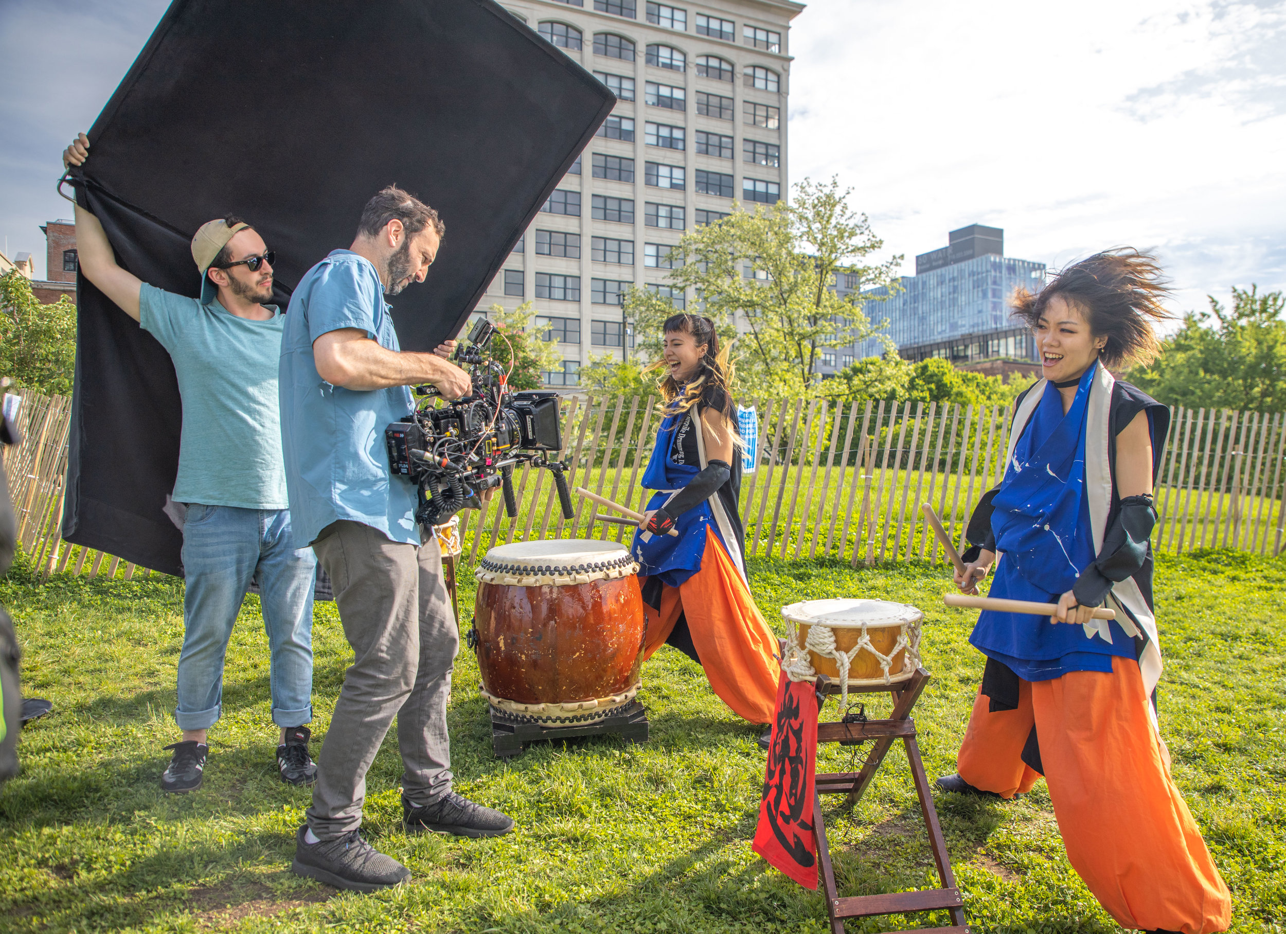 The camera operator captures a vibrant shot on the set of the upcoming MPI Original short film “The Perfect One” from MPI-supported filmmaker Matthew Szewczyk.