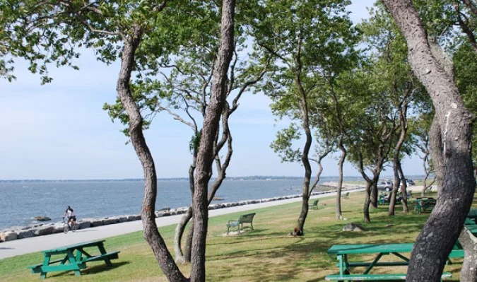 A view of Mount Hope Bay from Colt Sate Park.