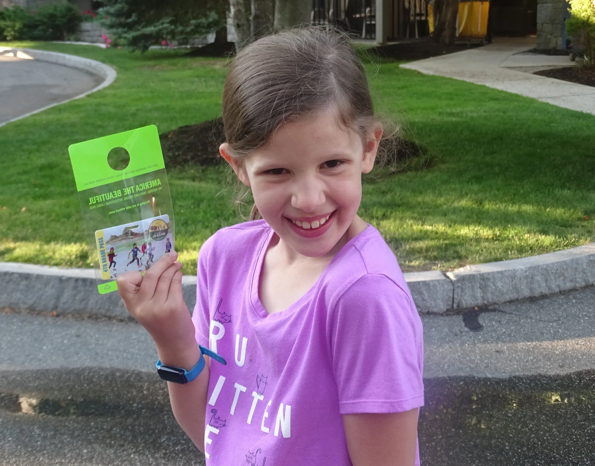 My daughter was super excited each day when the park ranger asked for her identification.