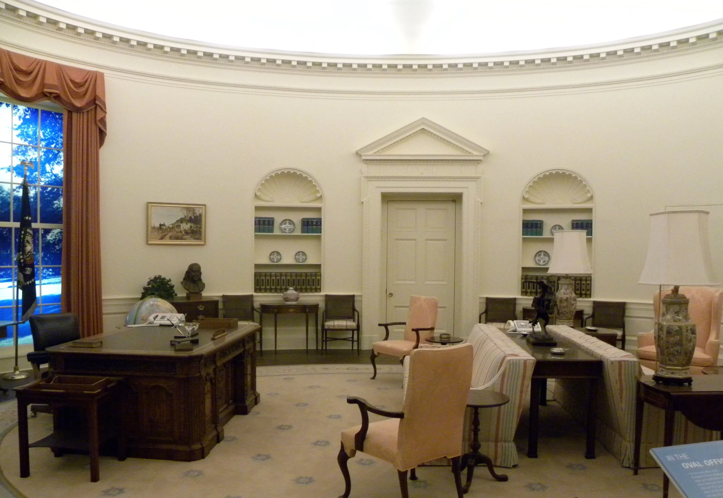 A replica of Jimmy Carter's Oval Office.