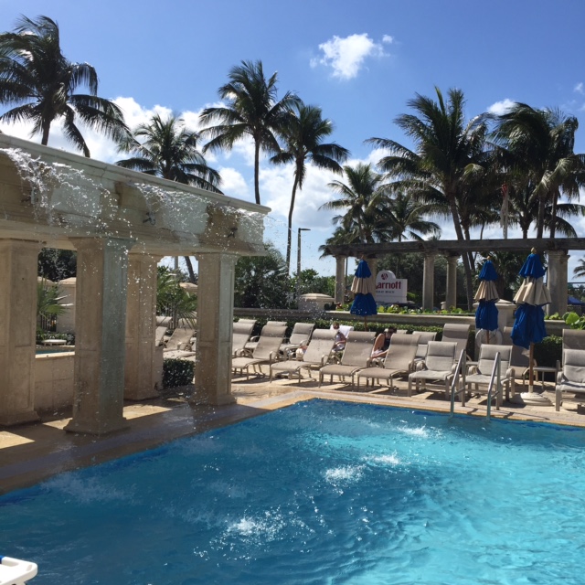 Part of the amazing pool at the Delray Beach Marriott.