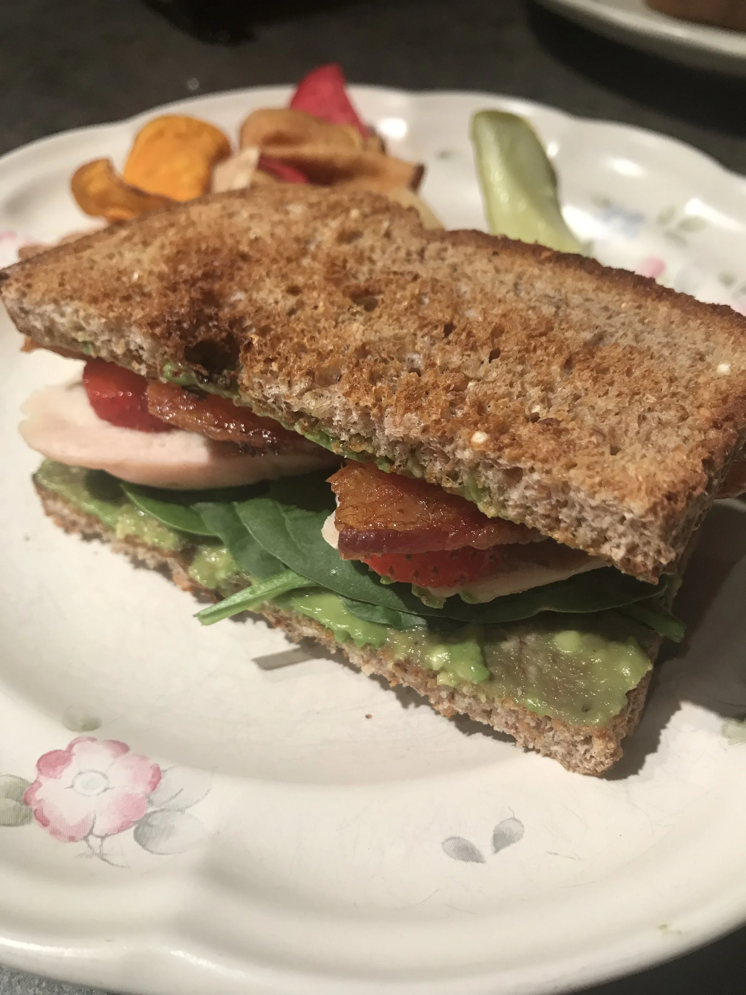 Strawberry Chicken Club Sandwiches