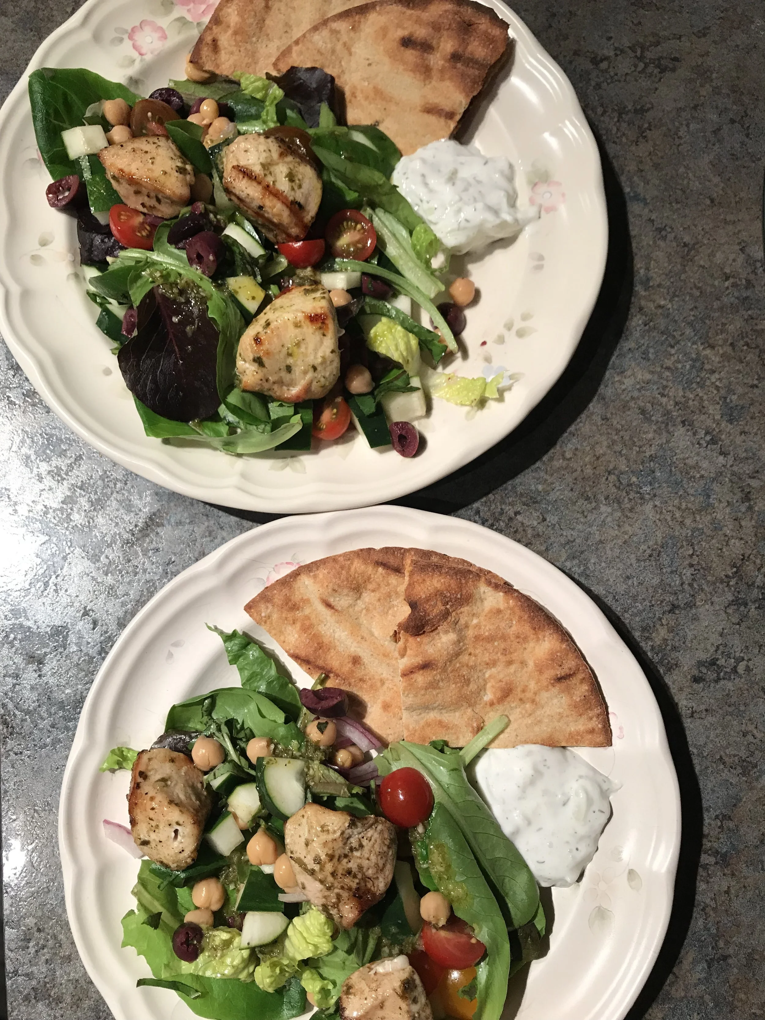 Grilled Greek Lemon Chicken Kebabs