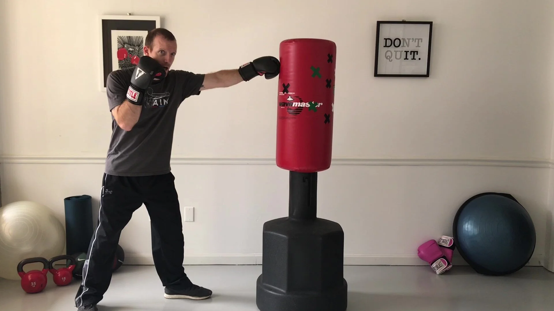 intermediate heavy bag workout