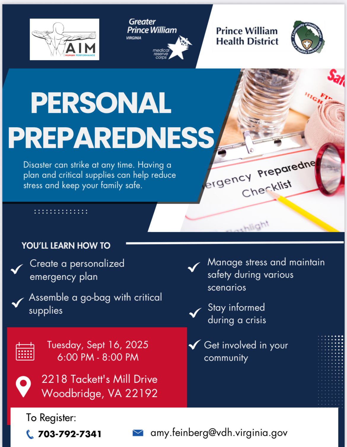 Personal Preparedness Class