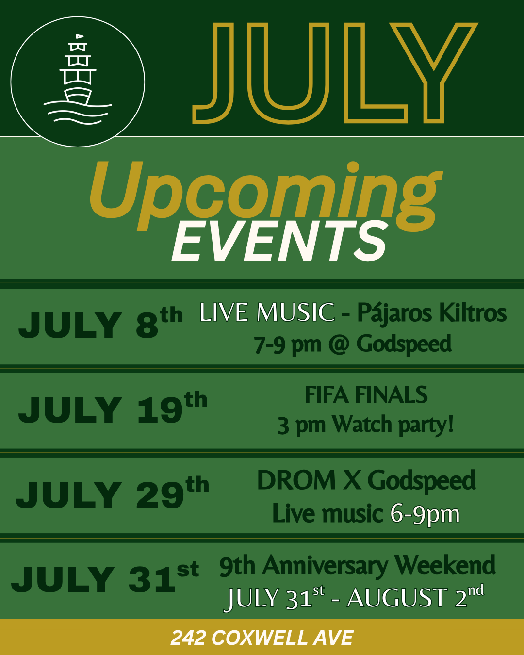 JULY CALENDAR