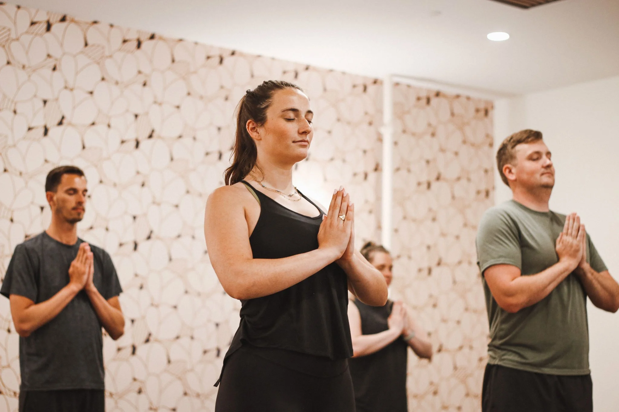 yoga class at Durham Food Hall