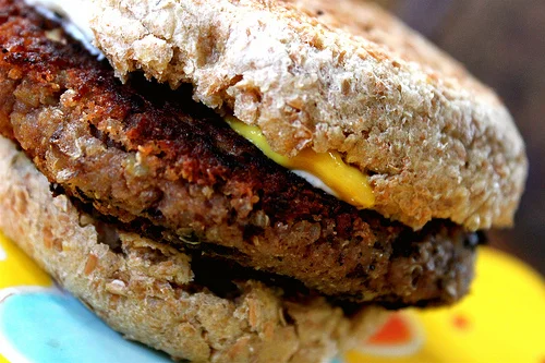 Roasted Quinoa Bean Burger