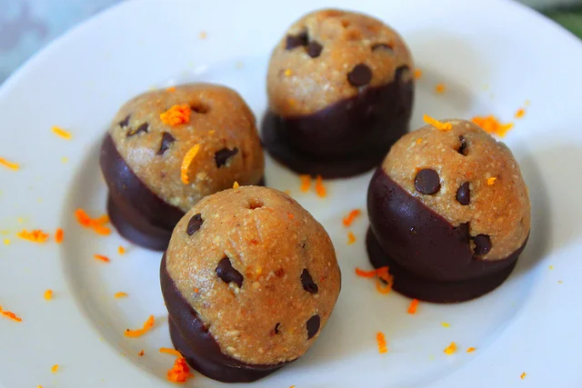 Orange Cookie Dough Protein Balls