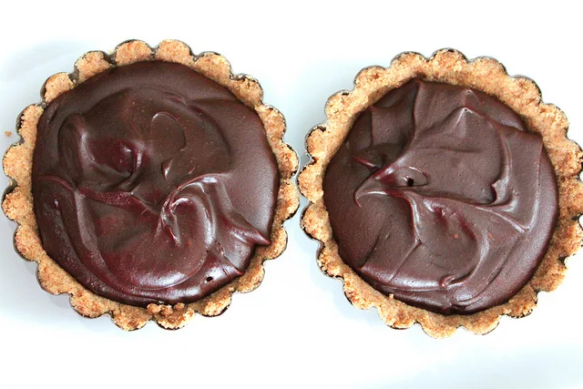 Vegan Chocolate Tart w/ Almond Crust