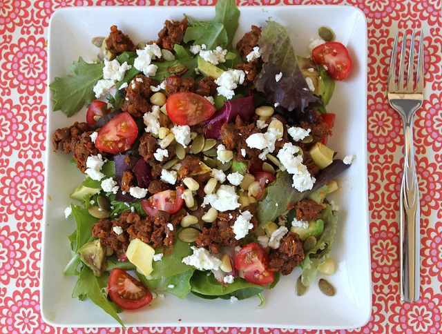 Lentil Taco Salad