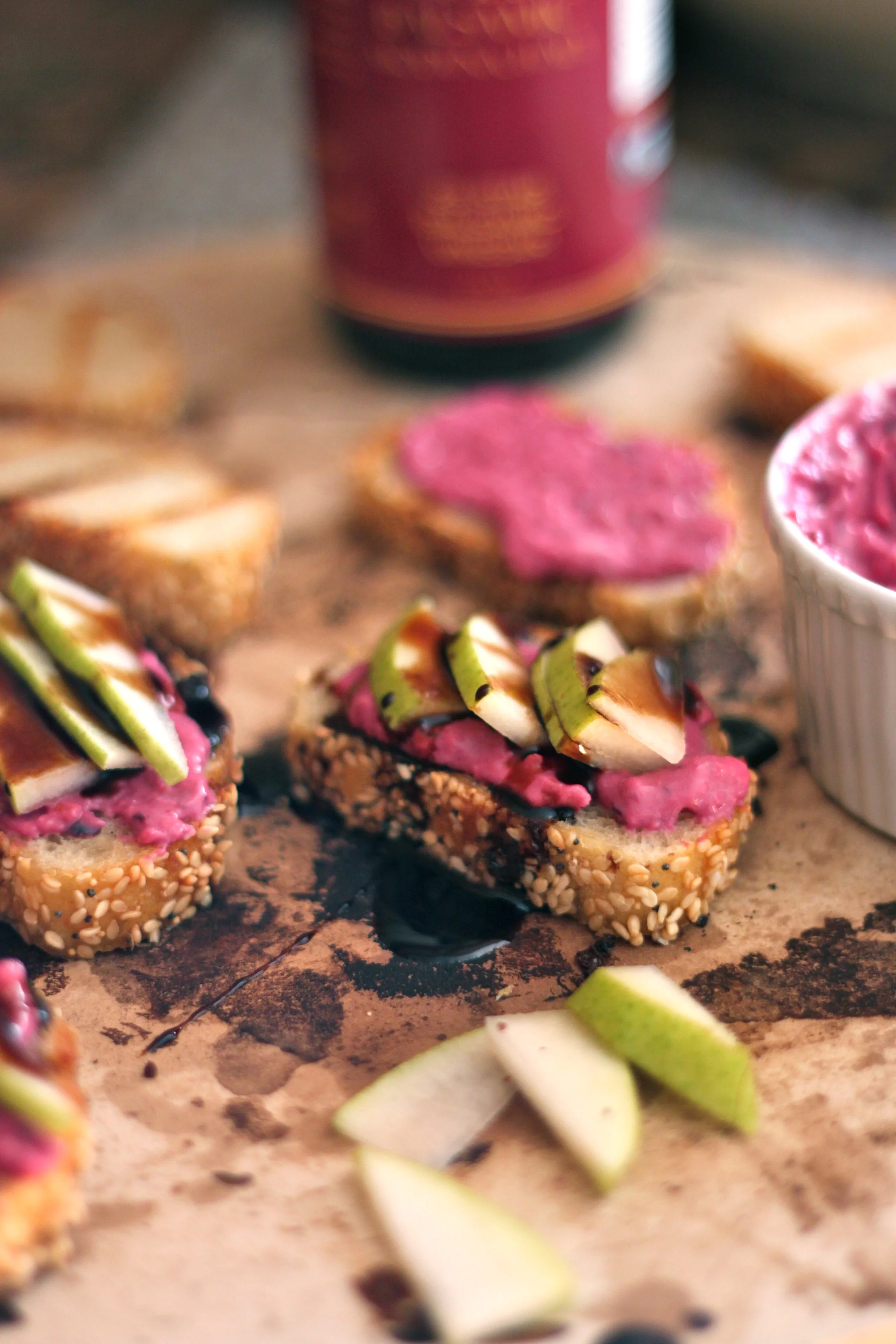 Black Berry Goat Cheese Bruschetta