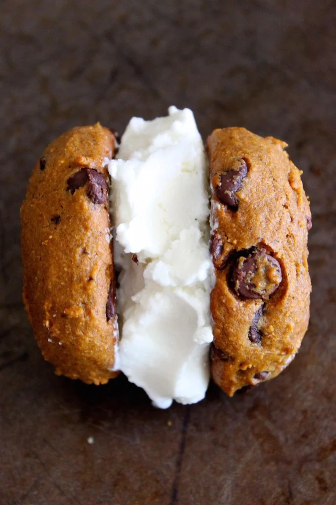 Chocolate Chip Pumpkin Cookies (Muffin Tops & Ice Cream Sandwiches)