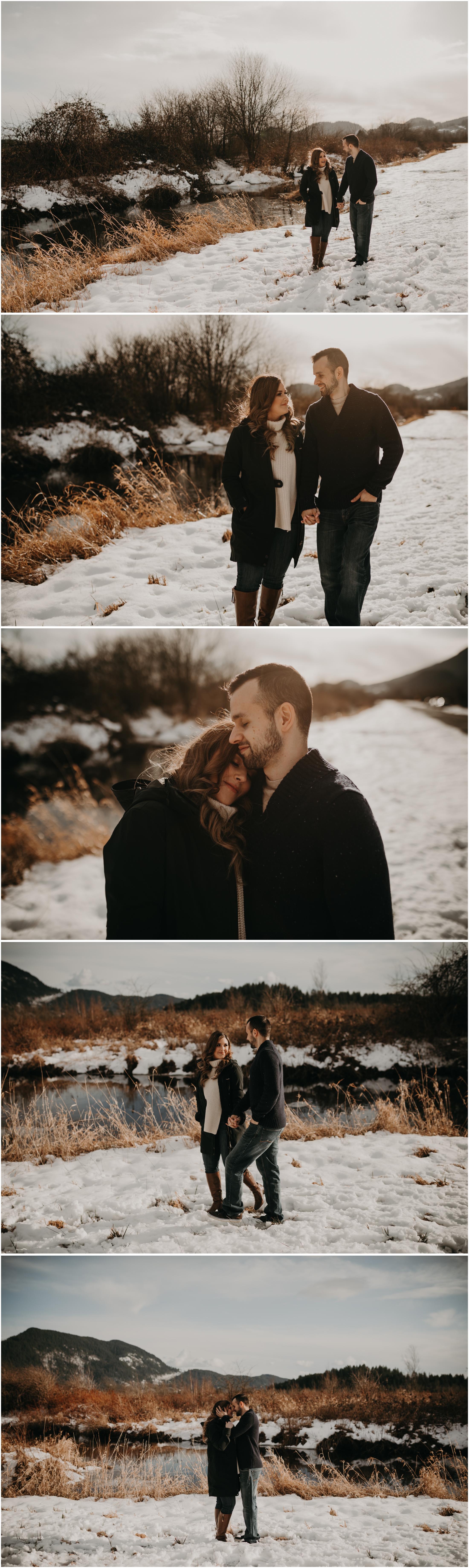 Melissa and Denis Pitt Lake Engagement Session