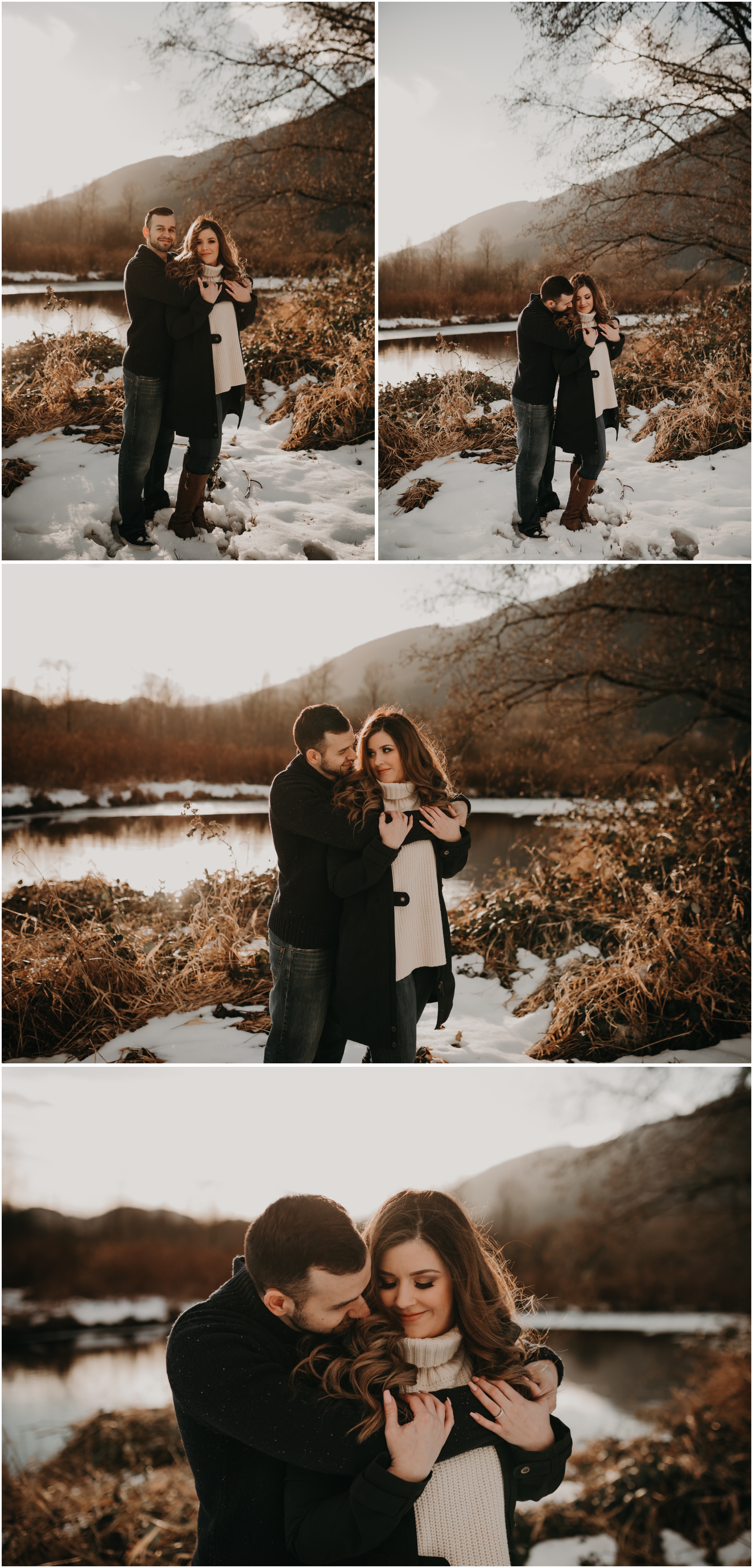 Melissa and Denis Pitt Lake Engagement Session