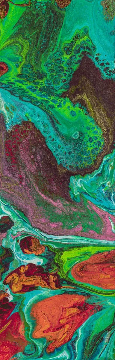 Turtle in Space | 24" x 75" | Acrylic | Plexi