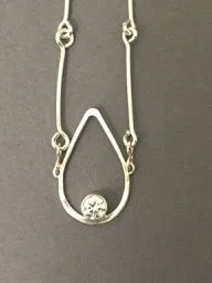 CZ Drop Pendant