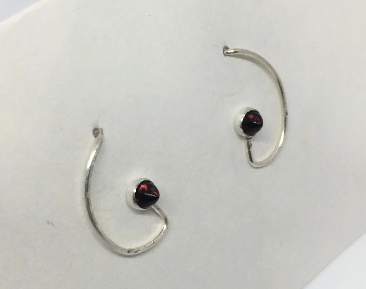 New E-series Garnet earrings