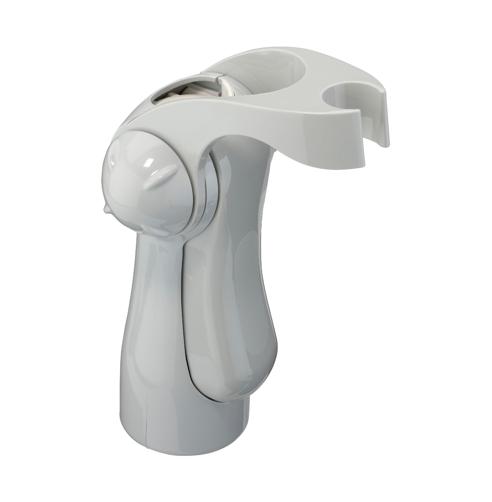 Ergonomic Hand Shower Holder in light gray