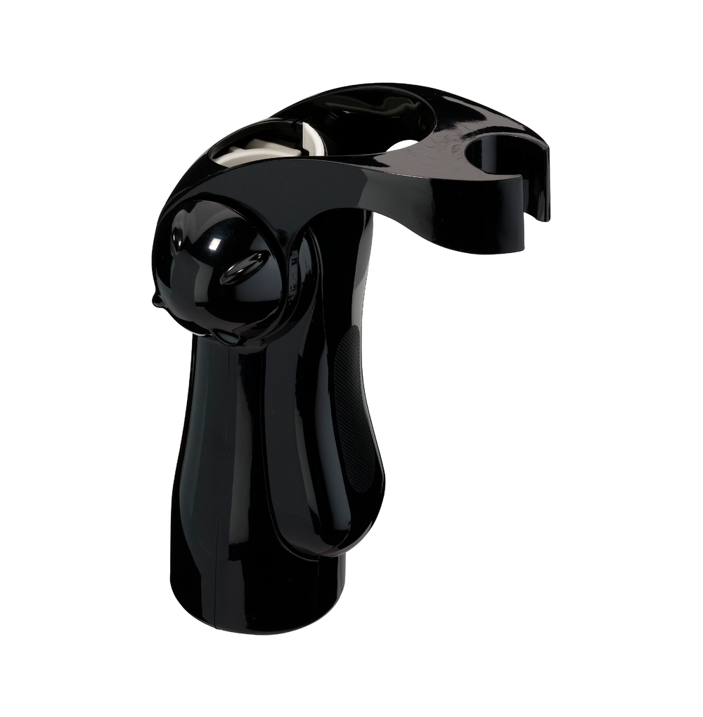 Ergonomic Hand Shower Holder in black