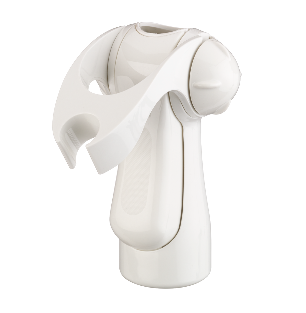 Ergonomic Hand Shower Holder in white