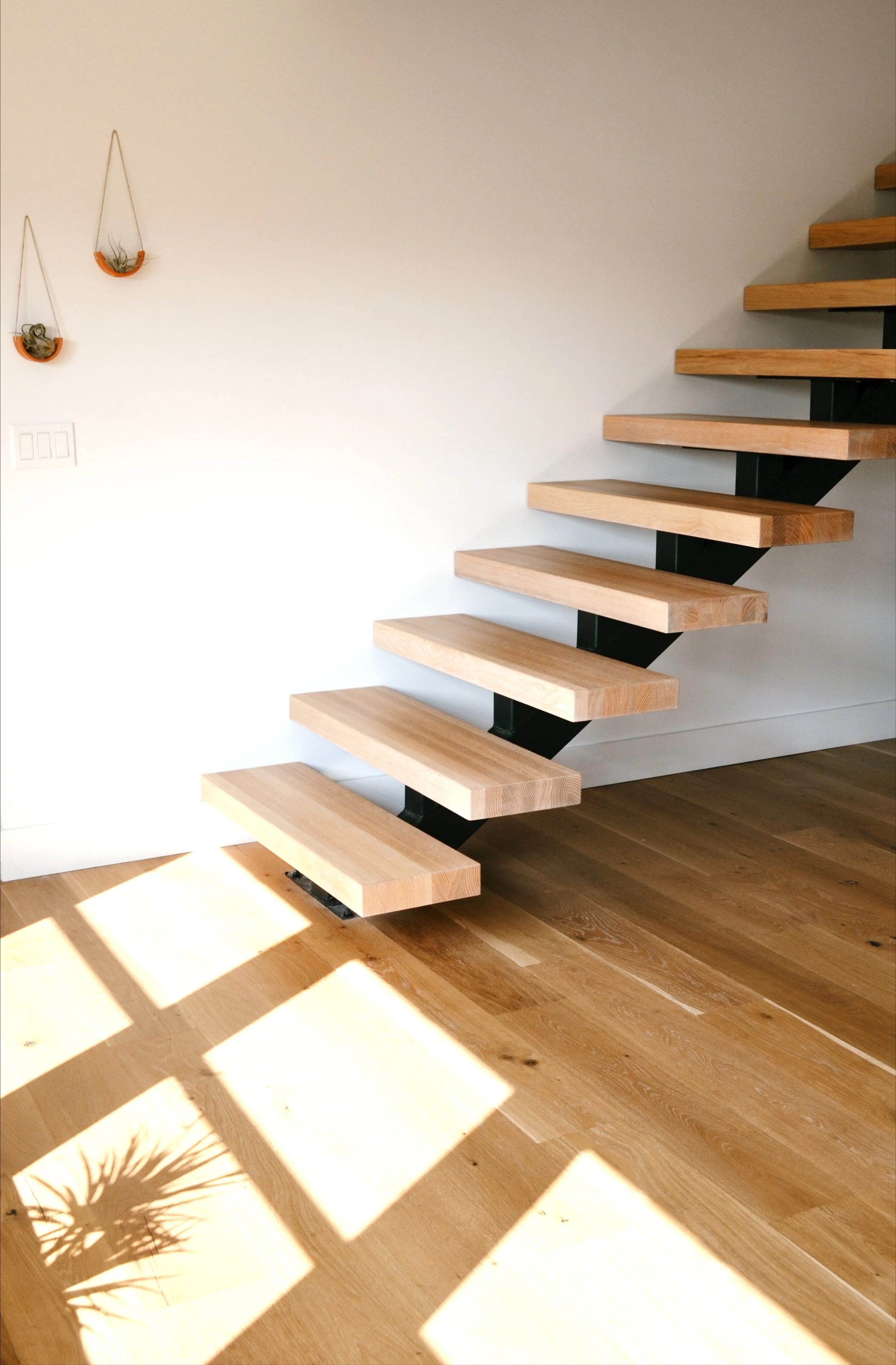 Solid Wood Tread Staircase