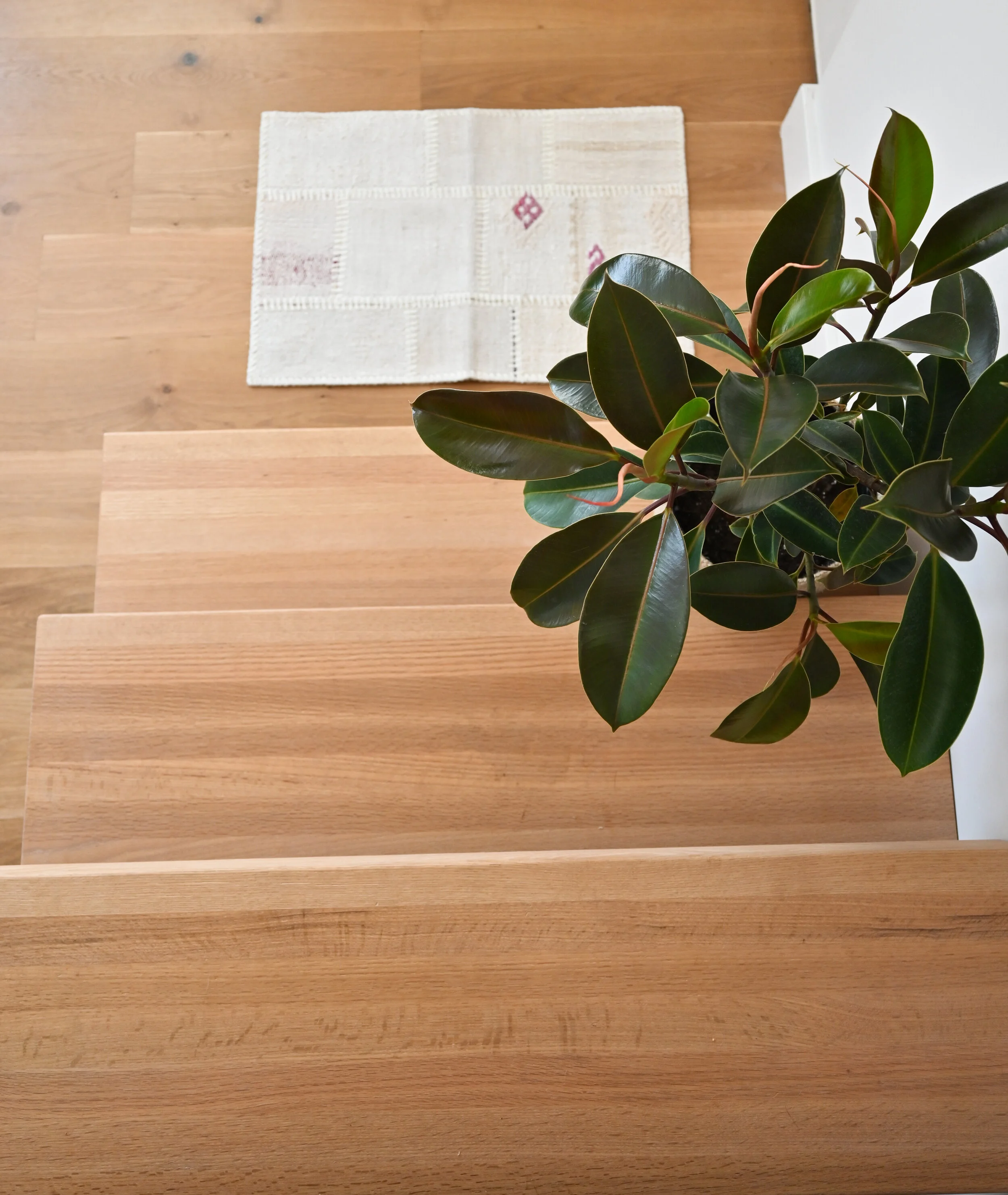 Solid Wood Tread Staircase