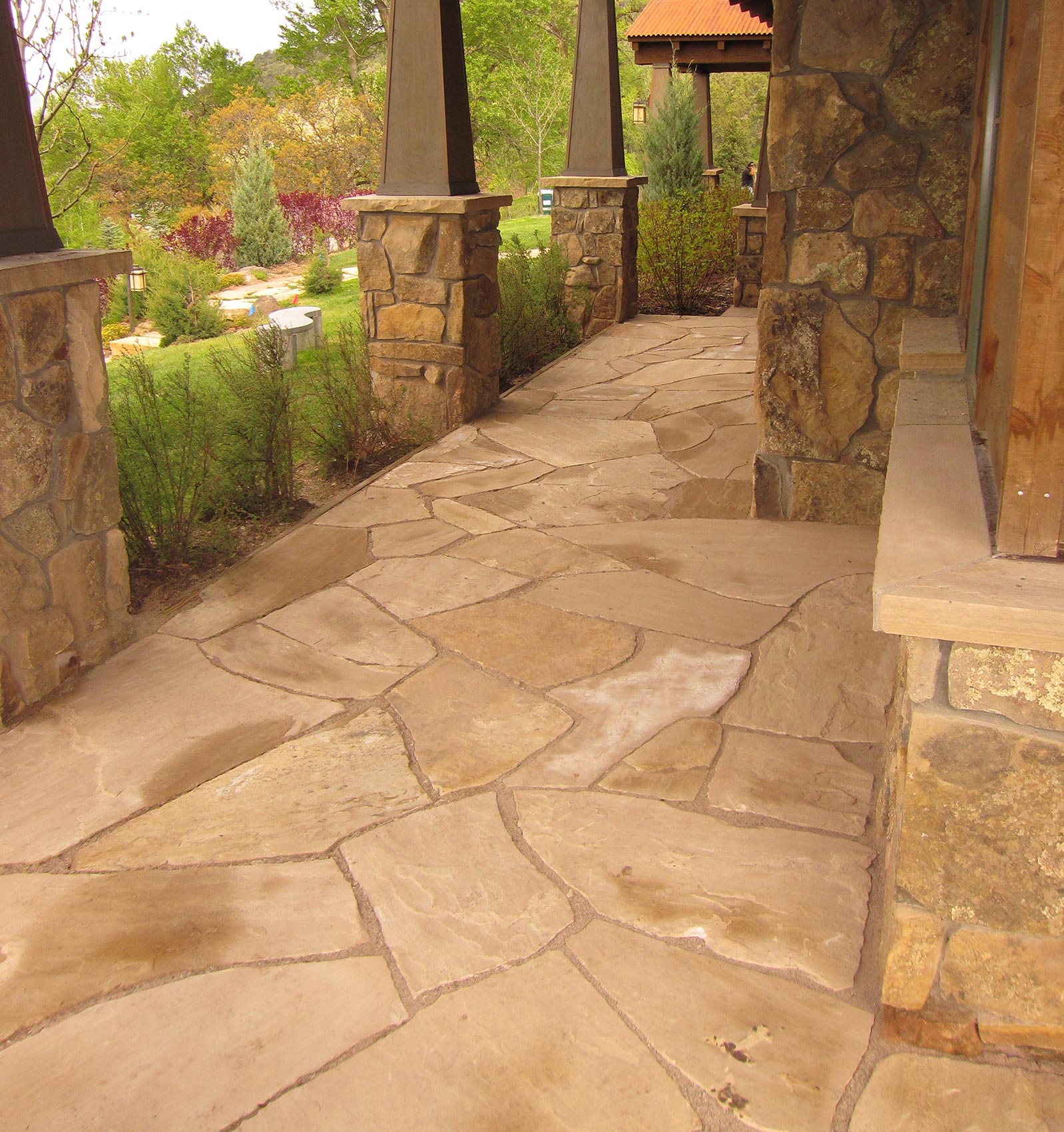 Residential patio walk