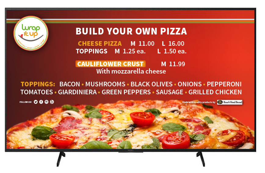 Digital In-Store Menu